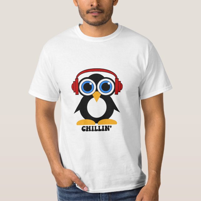 Camiseta chillin do pinguim (Frente)