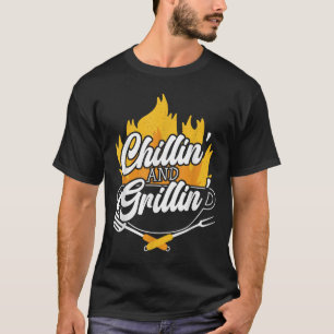 Camiseta Chillin E Grillin Churrasco Grillmaster Barbecue