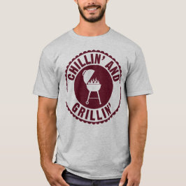 Camiseta Chillin' E Grillin'CHURRASCO Chef Cook Humor T Shi