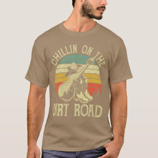 Camiseta Chillin Onhe Dirt Road Western Life Rodeo Country 