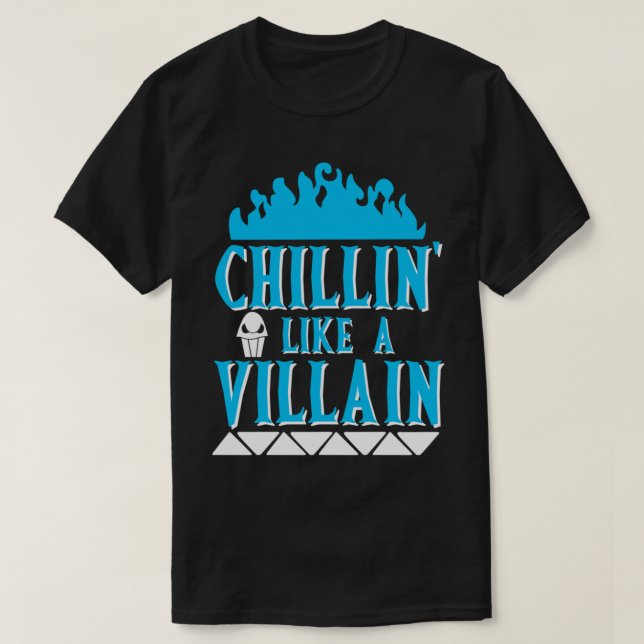 Camiseta Chillin&x27; Como Uma Villain - Hades Classic T-Sh (Frente do Design)