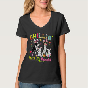 Camiseta Chilling' Com Meu Coelhinho Cute Bunny Boston Terr