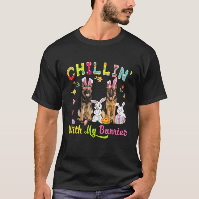 Camiseta Chilling' Com Minha Bela Bela Bela Bela Alemã Shep (Frente)