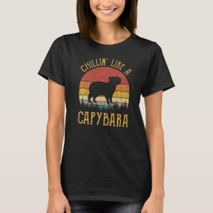 Camiseta Chilling Like A Capybaras Funny Rodent Animal Love