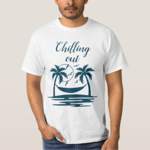 Camiseta Chilling Out Beach Palm Trees Hammock