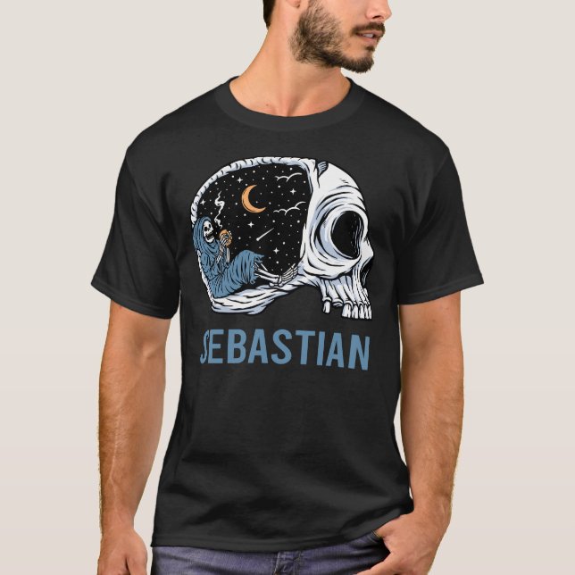 Camiseta Chilling Skeleton Sebastian (Frente)