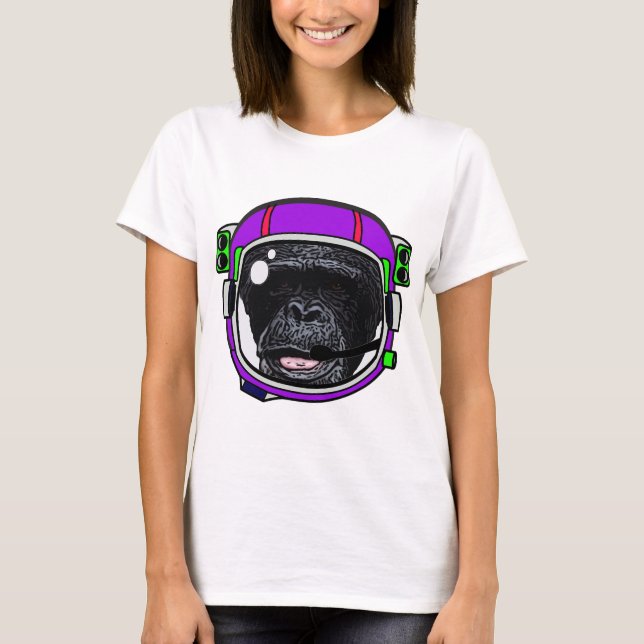 Camiseta Chimp espacial (Frente)