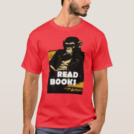 Camiseta Chimp is reading books