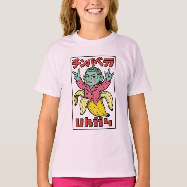 Camiseta Chimpabella Ukii Pop | Unboxed #Ukii4 | Brainrot  (Frente)