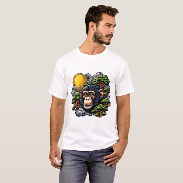 CAMISETA CHIMPANZÉ 4 (Frente Completa)