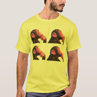 Camiseta chimpanzé, chimpanzé, chimpanzé, chimpanzé