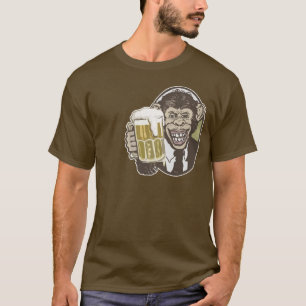 Camiseta Chimpanzé da cerveja por estúdios de Mudge