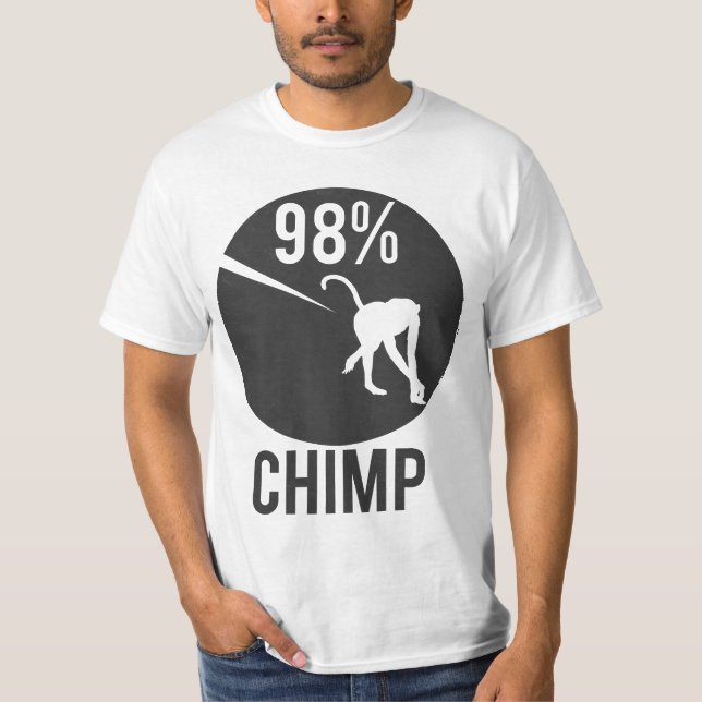 Camiseta chimpanzé de 98% (Frente)