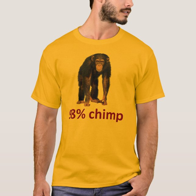 Camiseta chimpanzé de 98% (Frente)