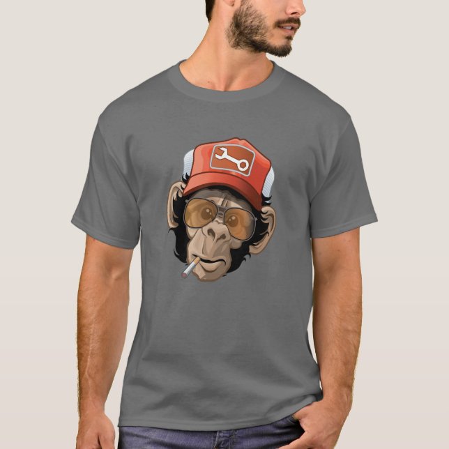 Camiseta Chimpanzé de Truckin (Frente)