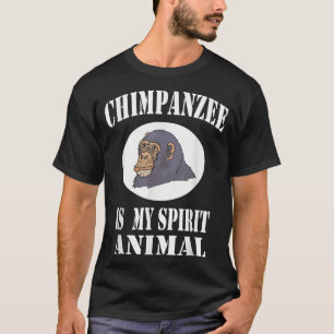 Camiseta Chimpanzé É O Meu Animal Espirituoso