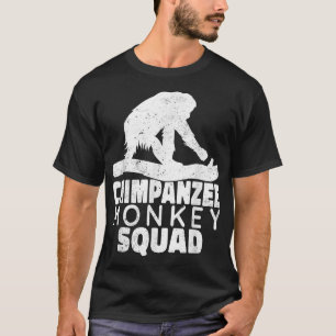 Camiseta Chimpanzé esquadrão primates chimpanzé vintag