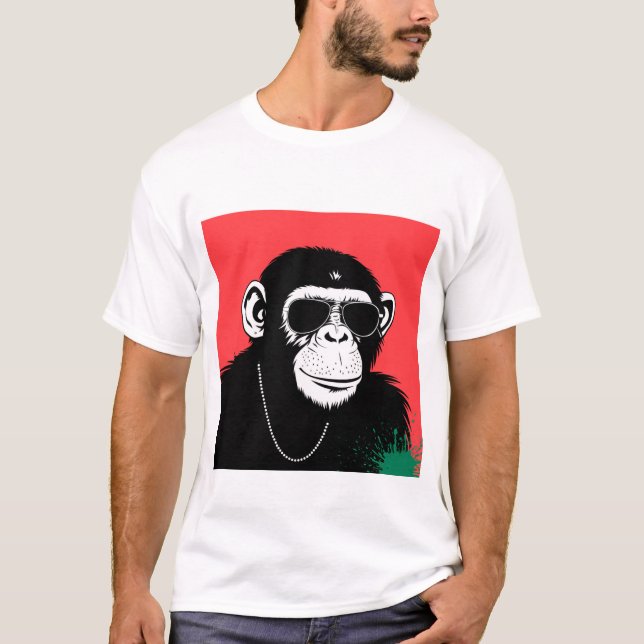 Camiseta Chimpanzé estilizado (Frente)