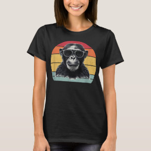 Camiseta Chimpanzé Macaco Vintage Chimp Macaco Chimpanzé