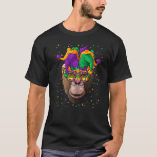 Camiseta Chimpanzé Mardi Gras Carnaval de Carnaval