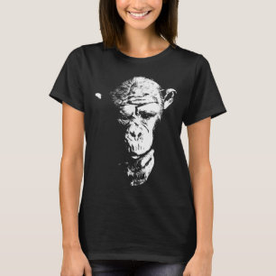 Camiseta Chimpanzé Pensando Macaco Macaco Ape Legal Chimp T