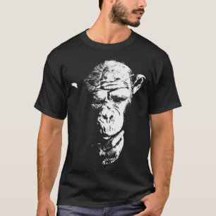 Camiseta Chimpanzé Pensando Macaco Macaco Ape Legal Chimp T
