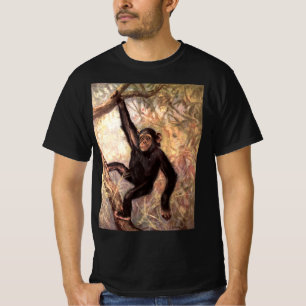 Camiseta Chimpanzé por CE Swan, Animais Selvagens da Selva 