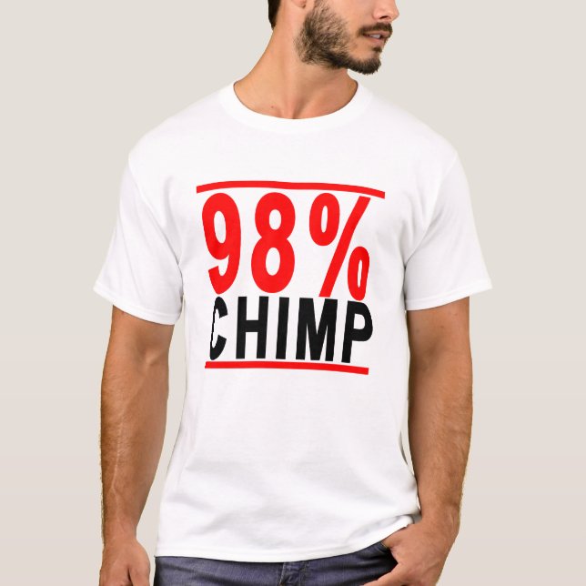 Camiseta Chimpanzé T-Shirts.png de 98% (Frente)