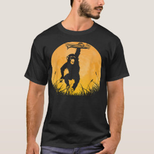 Camiseta Chimpanzee Easy Halloween Monkey Moon Costu