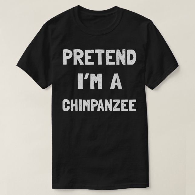 Camiseta Chimpanzee Halloween Figurume Engraçado Homens Pre (Frente do Design)