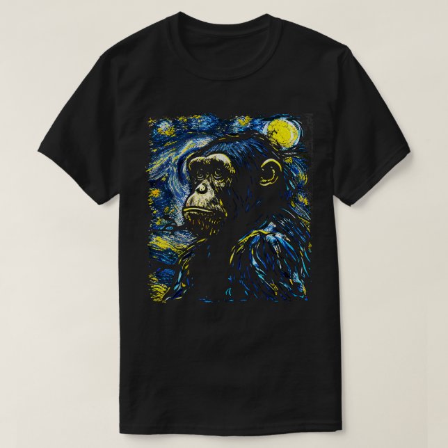 Camiseta Chimpanzee Lover Gift Art (Frente do Design)