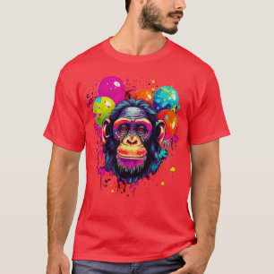 Camiseta Chimpanzee Valentine Day