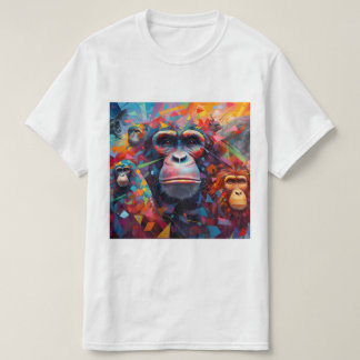 Camiseta Chimpanzés Watercolor