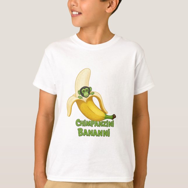 Camiseta Chimpanzini Bananini T-Shirt | Funny Italiana Brai (Frente)