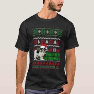 Camiseta Chin Japonês Para Feliz Woofmas Feia De Natal