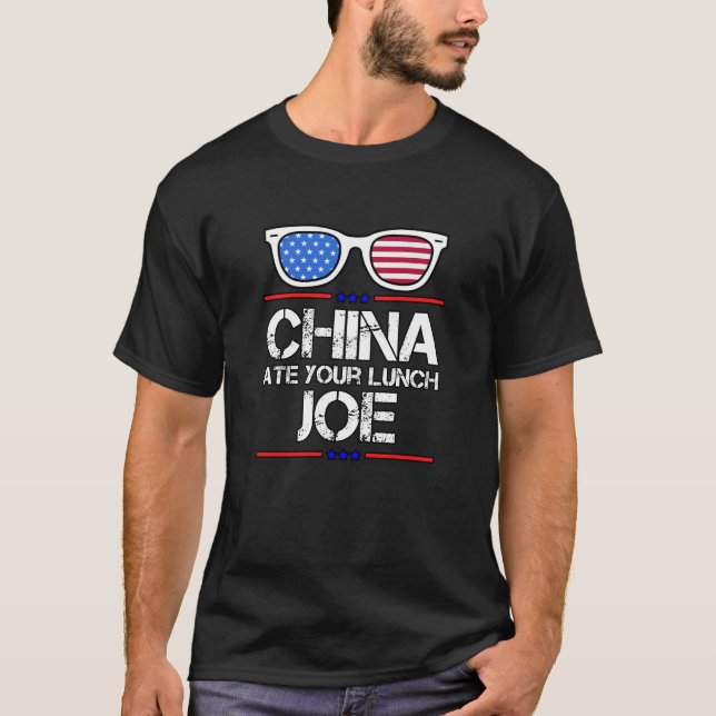 Camiseta China comeu seu almoço Joe (Frente)