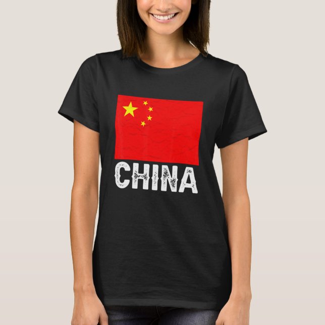 Camiseta China Flag Chinese I Love Chinese Graphic (Frente)