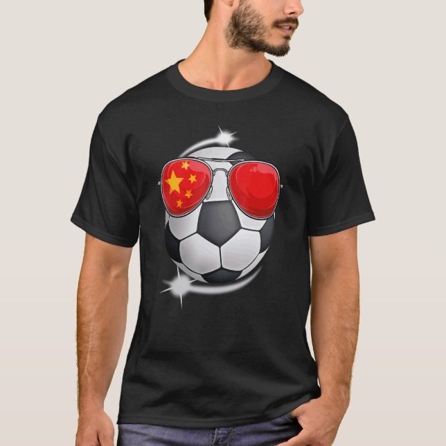 Camiseta China Futebol Fan Sunglass - Futebol Chinês (Frente)