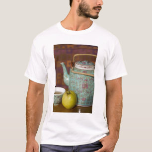 Camiseta China, Hong Kong. Bule de chá tradicional chinês &
