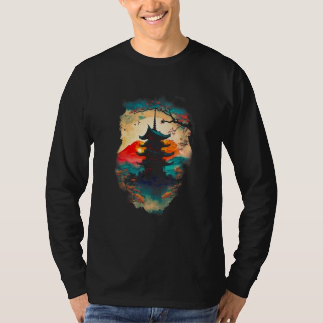Camiseta China Mountain Pagoda Forest (Frente)