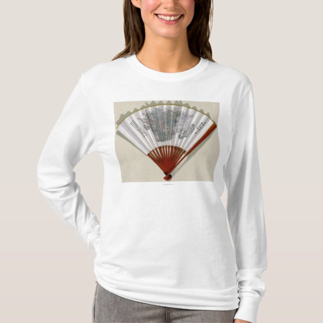 Camiseta China na cara de um mapa de FanPanoramic (Frente)
