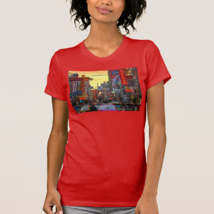 Camiseta Chinatown em Bangkok Tailândia - Foto alterada