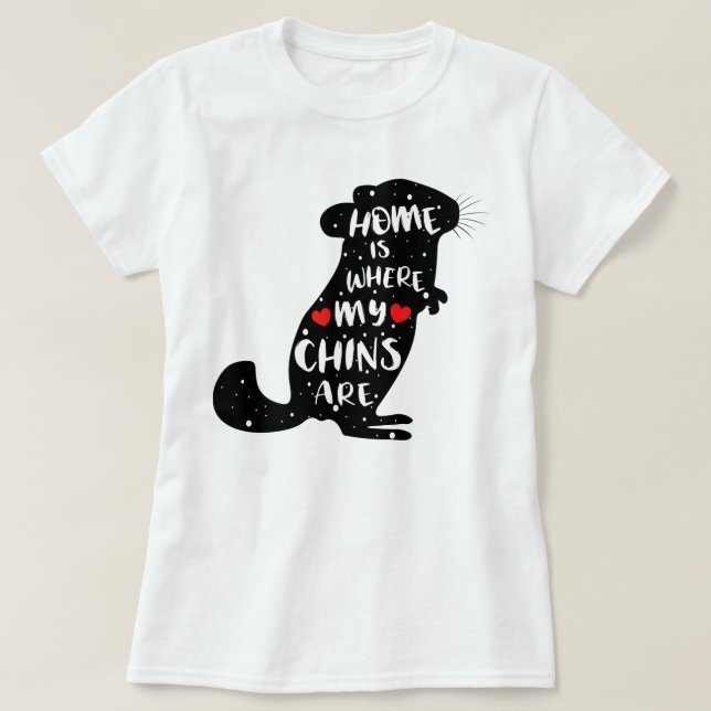 Camiseta Chinchila | dito Bonito | chinchila amo (Frente do Design)