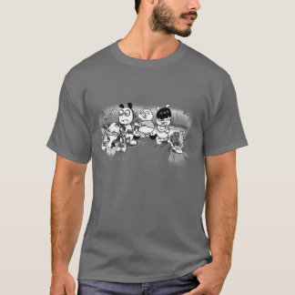 Camiseta Chinchilas do ataque do zombi de ChinChatComics