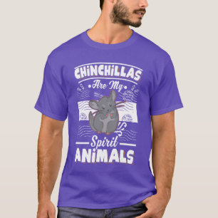 Camiseta Chinchilas São Meus Animais Espíritos retrô