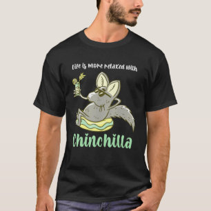 Camiseta Chinchilla Chinchillas Bebendo Lemonade Pet Lover