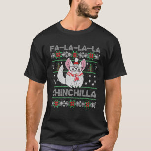 Camiseta Chinchilla Christmas Ugly Tee Para Chinchilla Love
