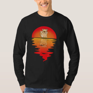 Camiseta Chinchilla Dancing Vintage Sunset Chinchilla Owne
