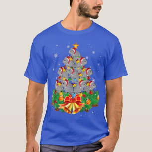 Camiseta Chinchilla Engraçada Árvore Enfeites de natal Chin