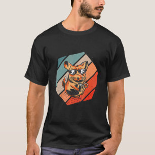 Camiseta Chinchilla Hexagon Rodent Retro Vintage